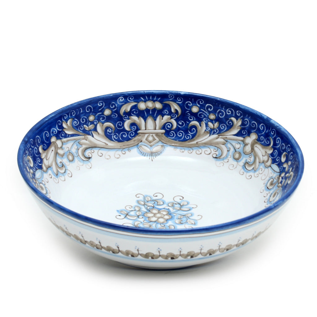 DERUTA COLORI: Serving Pasta/Salad Bowl - BLUE GENZIANA - artisticaitalian.com