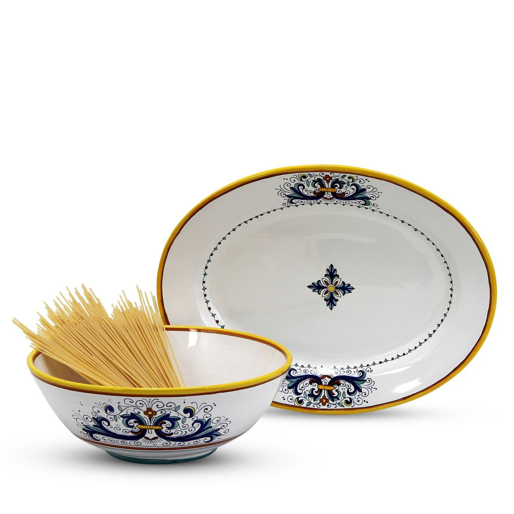 RICCO DERUTA LITE: Pasta/Salad Large Serving Bowl - artisticaitalian.com