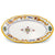 RAFFAELLESCO CLASSICO: Large Oval platter fluted rims - artisticaitalian.com