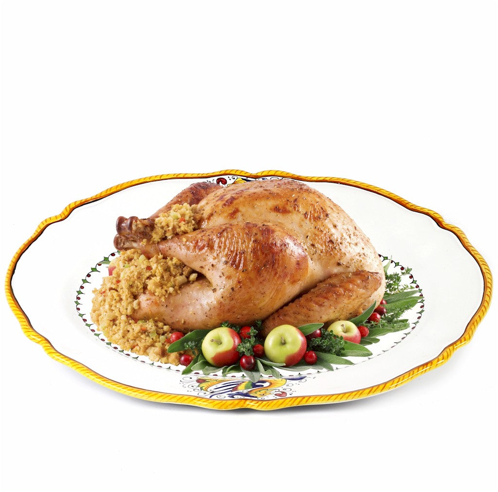 RAFFAELLESCO LITE: Serving Oval Turkey Platter - artisticaitalian.com