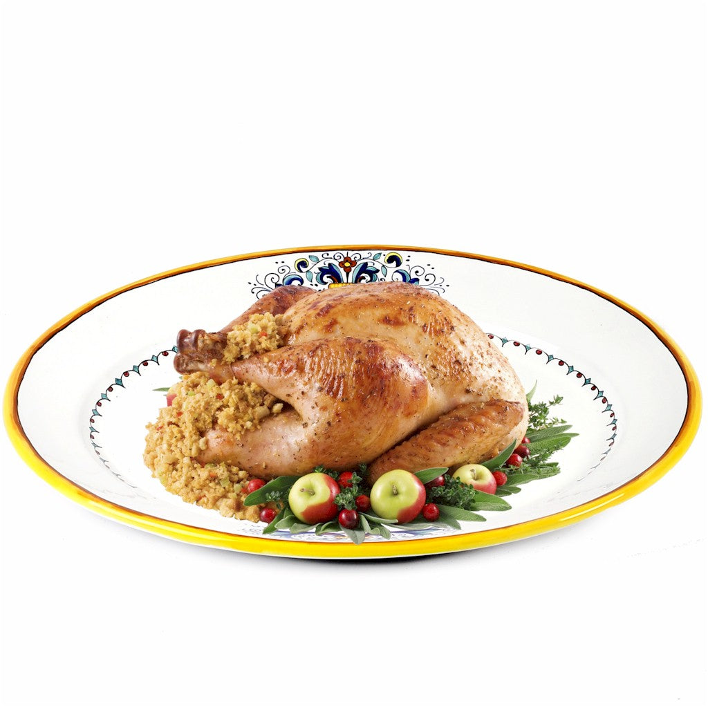 RICCO DERUTA LITE: Large Oval Turkey Platter - artisticaitalian.com