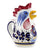 ORVIETO BLUE ROOSTER: Rooster of Fortune Pitcher (1 Liter 34 Oz 1 Qt) - artisticaitalian.com