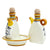 LIMONCINI: 'The Better Half' Oil and Vinegar set with tray/saucer - artisticaitalian.com