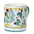 ORVIETO GREEN ROOSTER: 4 Pieces Place Setting - White center - artisticaitalian.com