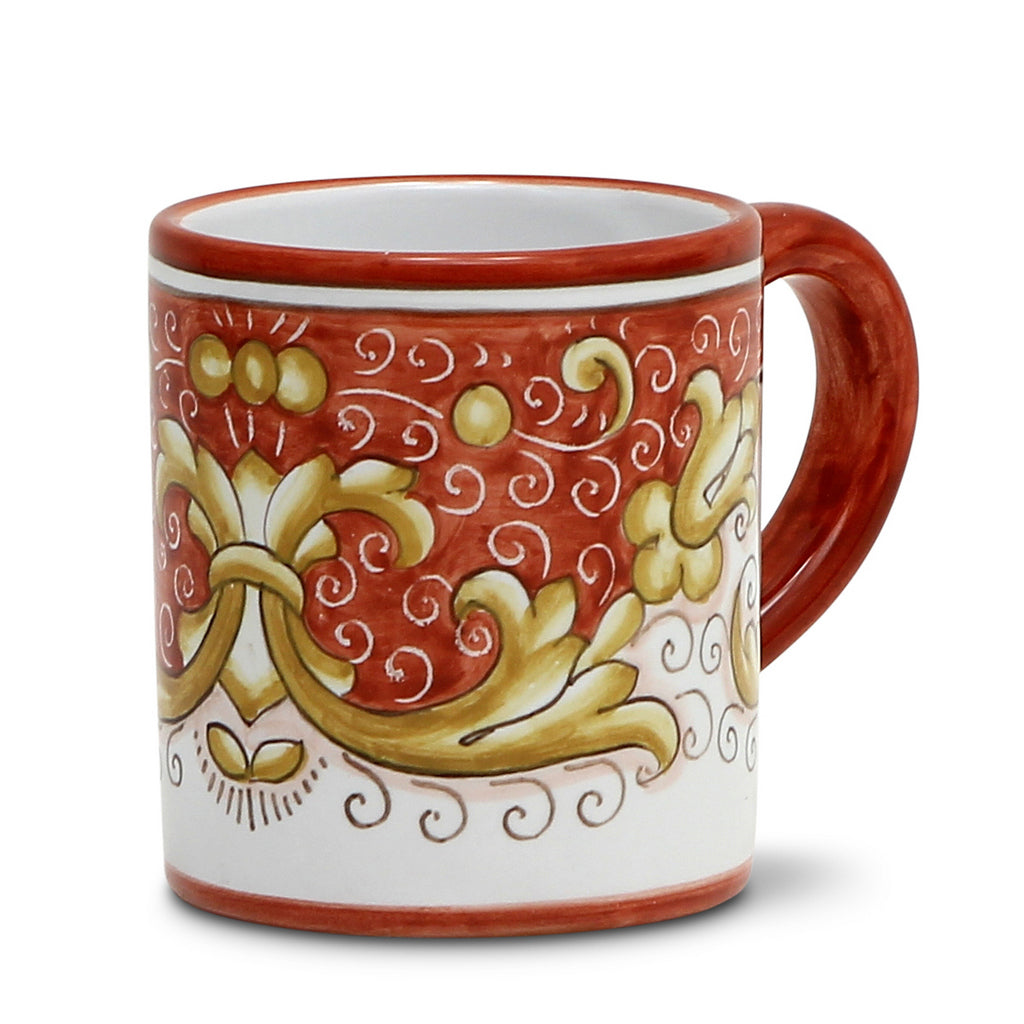 DERUTA COLORI: Mug - CORAL RED - artisticaitalian.com