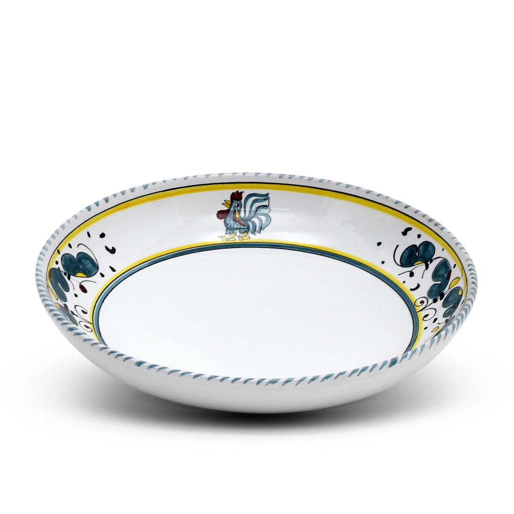 ORVIETO GREEN ROOSTER: 4 Pieces Place Setting - artisticaitalian.com