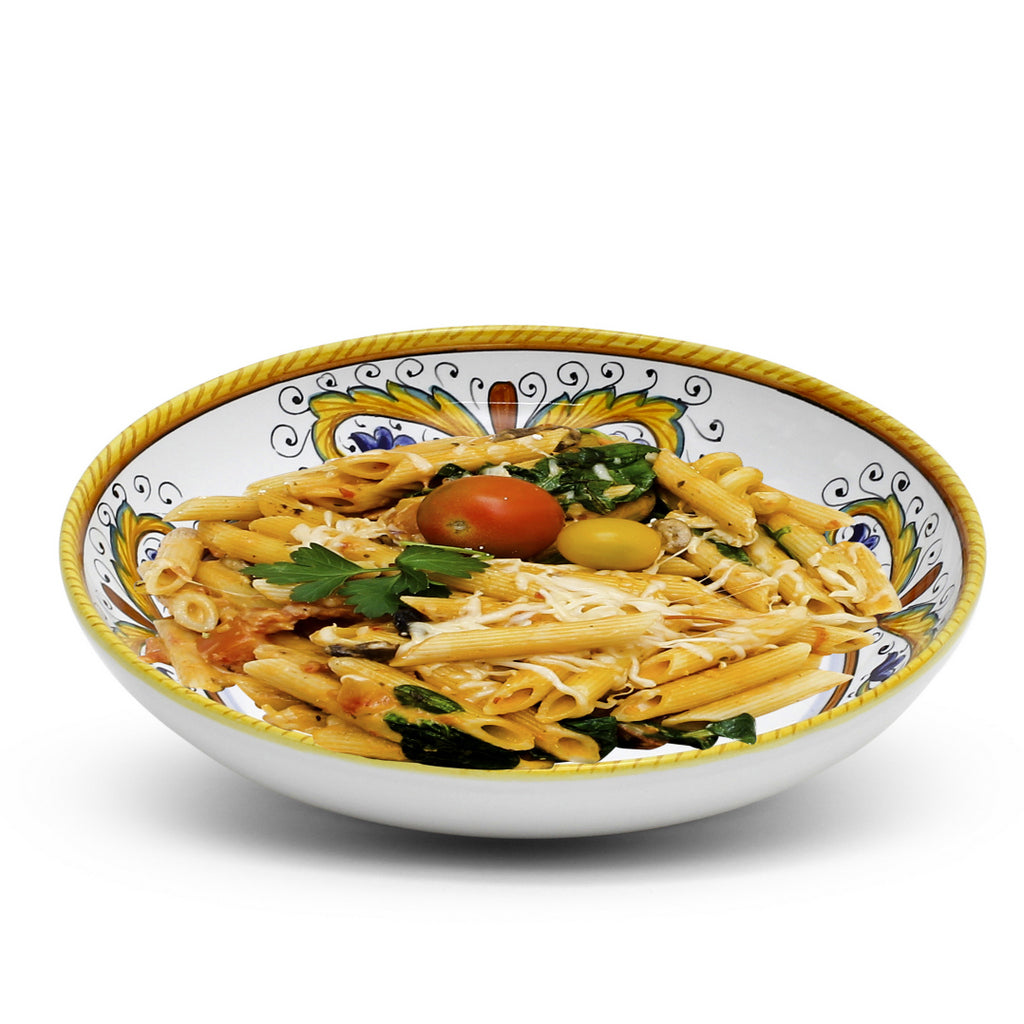 RAFFAELLESCO-PERUGINO: Risotto/Pasta/Cioppino round shallow coupe bowl - artisticaitalian.com