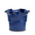 SCAVO Giardini Garden: Medium Planter Vase with fluted rim  AVIATOR Dark Blue - artisticaitalian.com