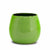 SCAVO Giardini Garden: Round Shaped Cachepot/Planter Small 'VERDE PRATO' Dark Green - artisticaitalian.com