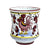 ORVIETO RED ROOSTER: Concave Deluxe Mug (12 Oz.) [SOLID RIM] [R] - artisticaitalian.com