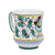 ORVIETO GREEN ROOSTER: Concave Deluxe Mug (12 Oz.) - artisticaitalian.com