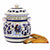 ORVIETO BLUE ROOSTER: Traditional Biscotti Jar - artisticaitalian.com