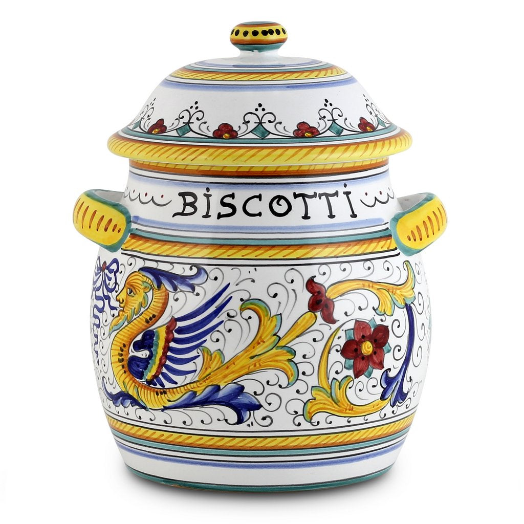 RAFFAELLESCO: Bundle with Utensil Holder + Biscotti Jar - artisticaitalian.com