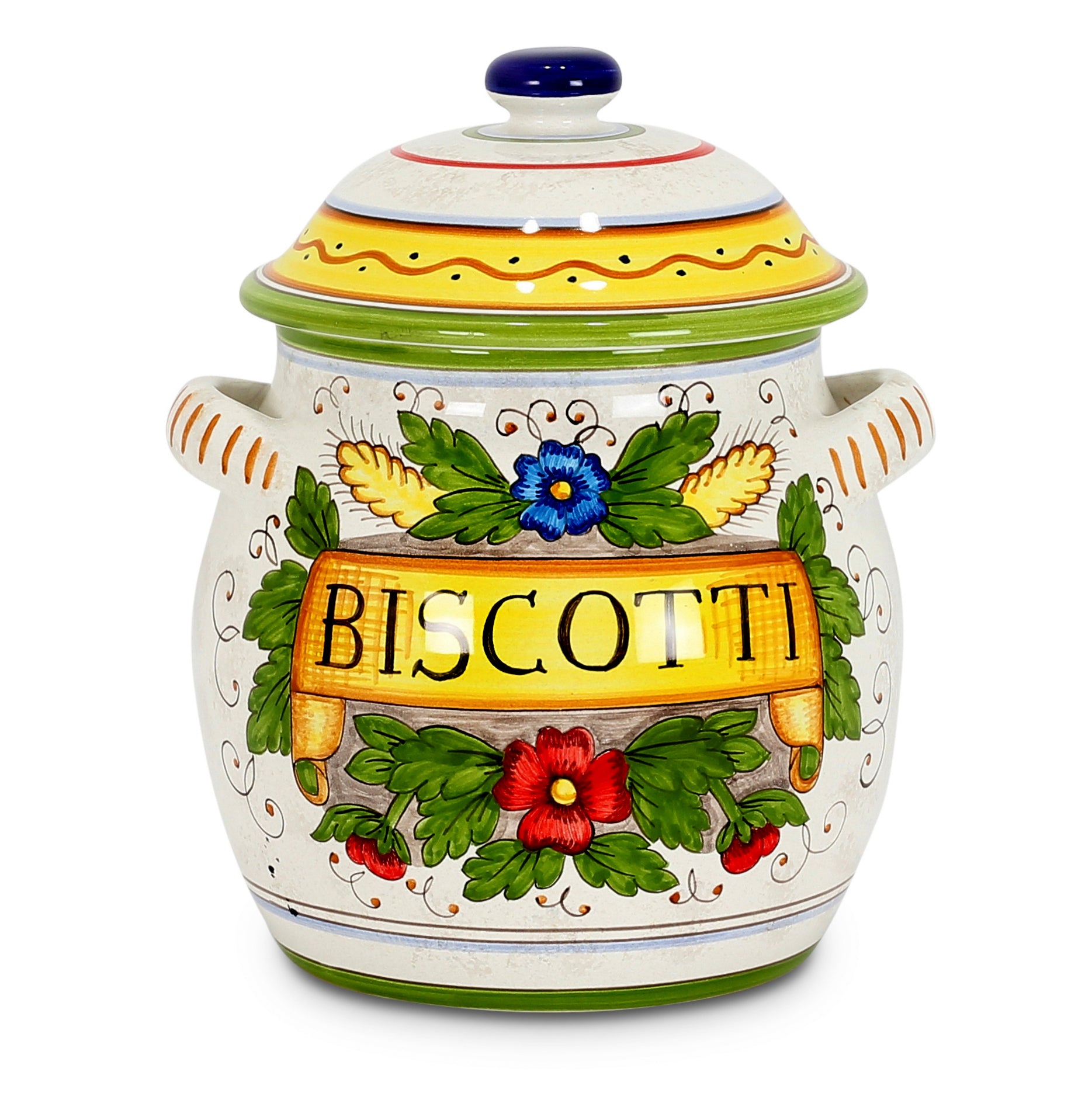 RUSTICA: Traditional Tuscan Biscotti Jar - artisticaitalian.com