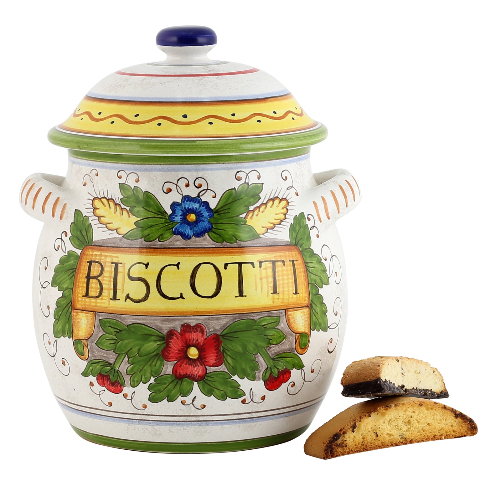 RUSTICA: Traditional Tuscan Biscotti Jar - artisticaitalian.com