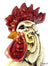 ROOSTER OF FORTUNE: ALBERTO large ceramic Rooster of Fortune - artisticaitalian.com