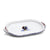 ORVIETO BLUE ROOSTER: Oval/Oblong Small Tray - artisticaitalian.com