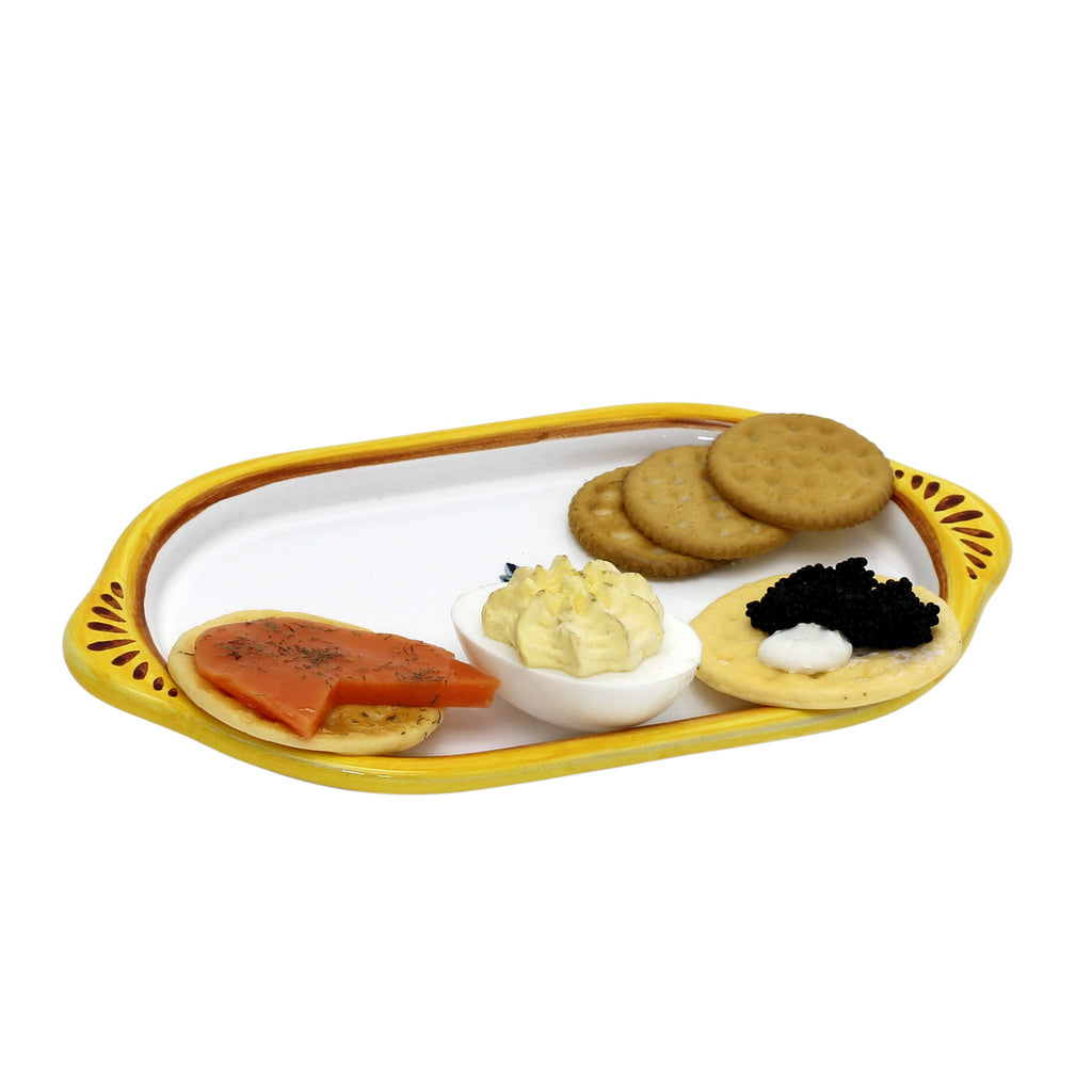 RICCO DERUTA DELUXE: Oval/Oblong Small Tray - artisticaitalian.com