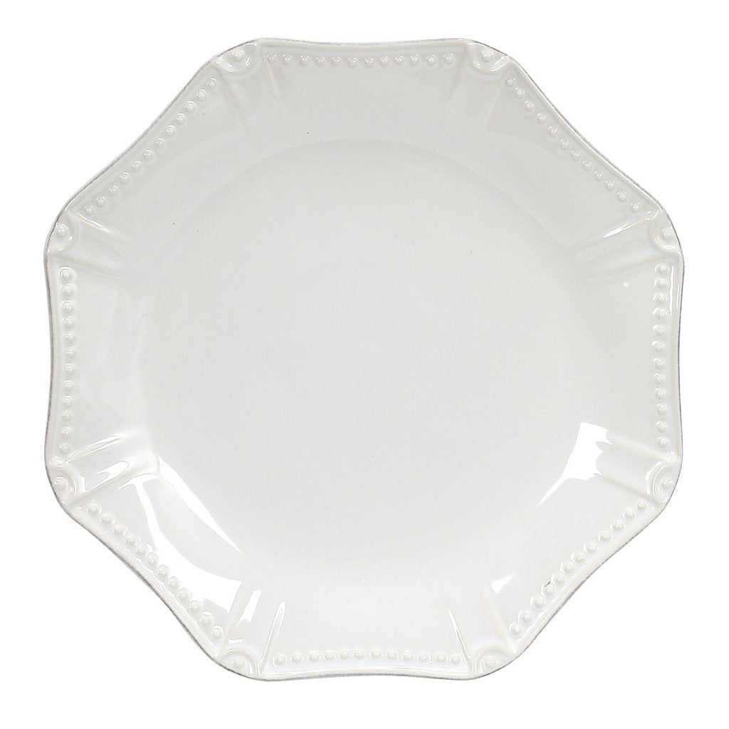 SKYROS: ISABELLA - Dinner Plate Octagonal Pure White - artisticaitalian.com