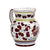 ORVIETO RED ROOSTER: Traditional Deruta Pitcher (1.25 Liters/40 Oz/5 Cups) - artisticaitalian.com