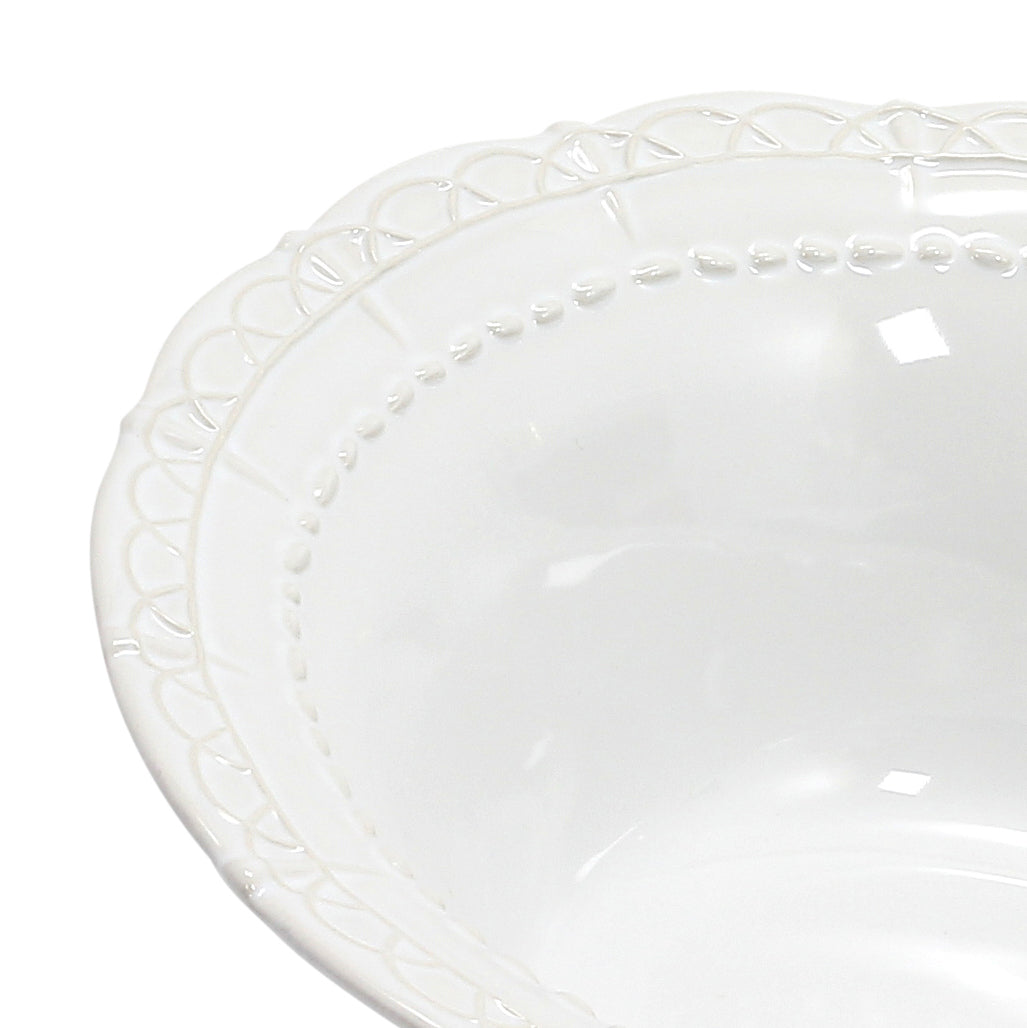 SKYROS: HISTORIA - Serving Bowl White - artisticaitalian.com