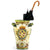 MAJOLICA MEDICI: Large Vase Umbrella Stand with two handles and DeMedici Crest - artisticaitalian.com