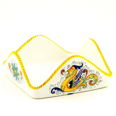 RAFFAELLESCO: Square Napkins Holder (For Luncheon Size napkins 6.5"x6.5") - artisticaitalian.com