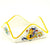 RAFFAELLESCO: Square Napkins Holder (For Luncheon Size napkins 6.5"x6.5") - artisticaitalian.com