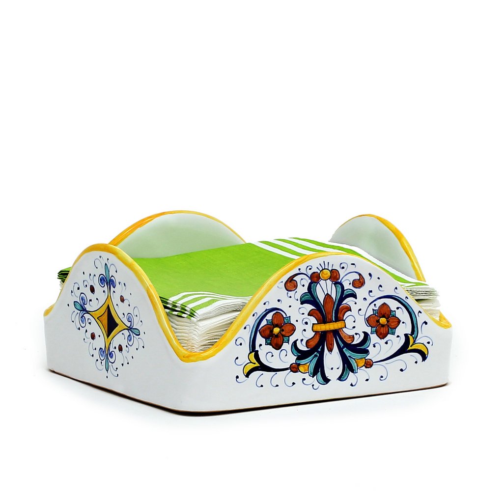 RICCO DERUTA: Square Napkins Holder (For Luncheon Size napkins 6.5&quot;x6.5&quot;) - artisticaitalian.com