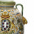 MAJOLICA CAFFAGIOLO: Extra Large Tuscan Orcio with Medici Crest + Lions - artisticaitalian.com