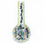 ORVIETO GREEN ROOSTER: Spoon Rest Deluxe - artisticaitalian.com