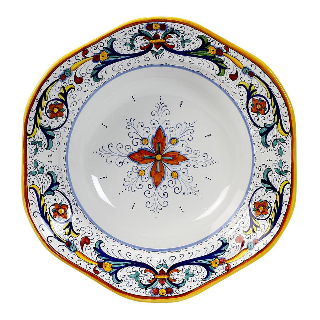 RICCO DERUTA: Large Serving Set Platters (1 Lg Bowl + 1 Lg Charger + 1 Lg Platter) - artisticaitalian.com