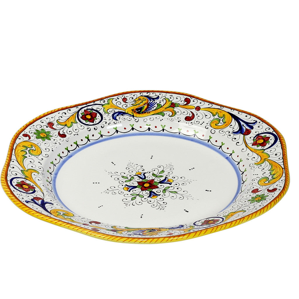 RAFFAELLESCO: Large Serving Set Platters (1 Lg Bowl + 1 Lg Charger + 1 Lg Platter) - artisticaitalian.com