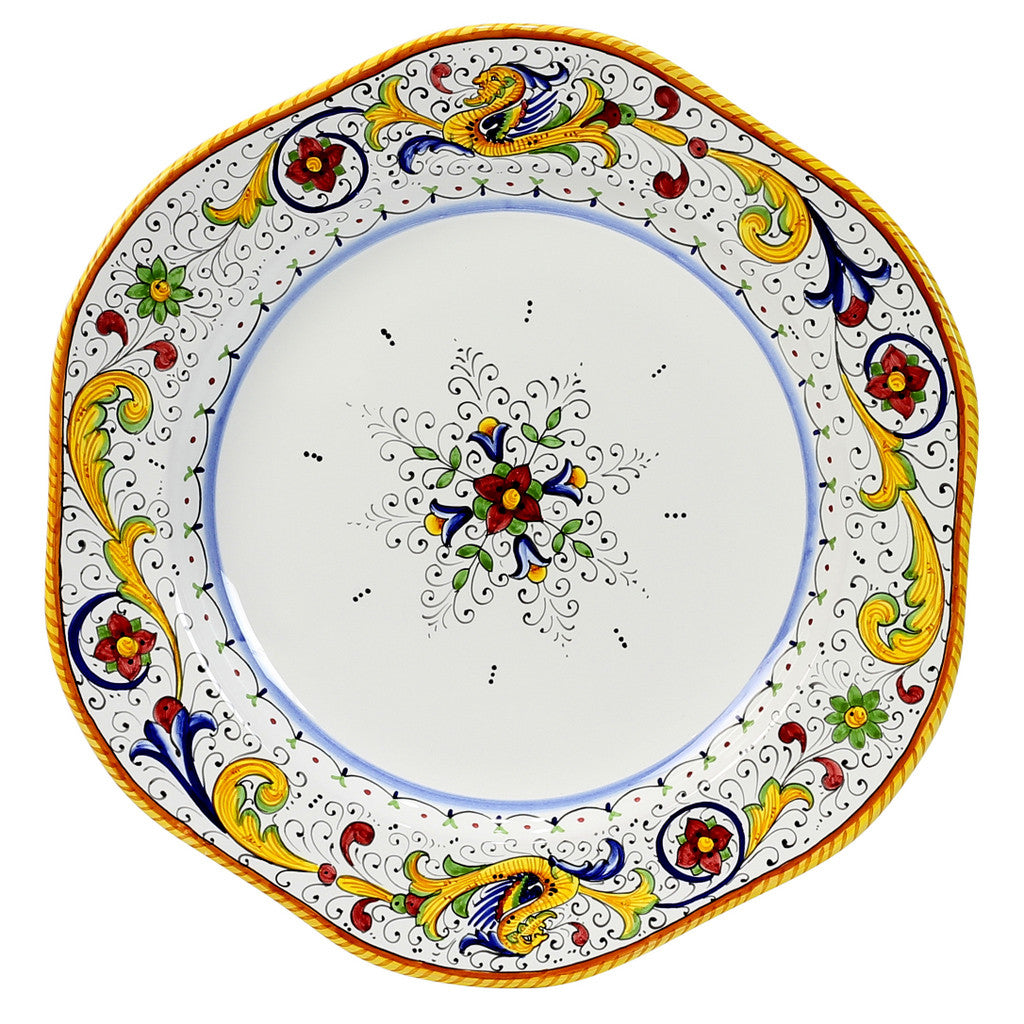 RAFFAELLESCO: Large Serving Set Platters (1 Lg Bowl + 1 Lg Charger + 1 Lg Platter) - artisticaitalian.com