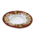 DERUTA COLORI: Olive Oil Fancy Dipping Bowl with large rim - CORAL RED - artisticaitalian.com