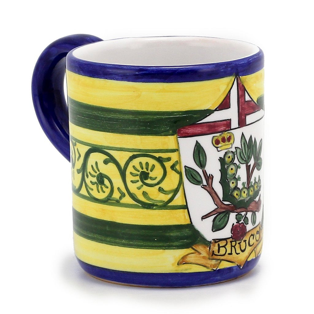 PALIO DI SIENA: BRUCO (Caterpillar) Mug (10 OZ) - artisticaitalian.com