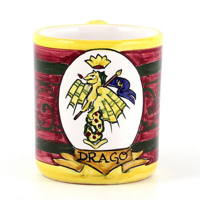 PALIO DI SIENA: DRAGO (Dragon) Mug (10 OZ) - artisticaitalian.com