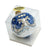 CHRISTMAS ORNAMENT: Deruta Vario Deluxe Round Ball  (3" Ø) - BLUE ANTICO - artisticaitalian.com