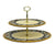 DERUTA VARIO FONDO NERO: Two Tier Luxury Tid Bit Server - Cupcakes Tray - artisticaitalian.com