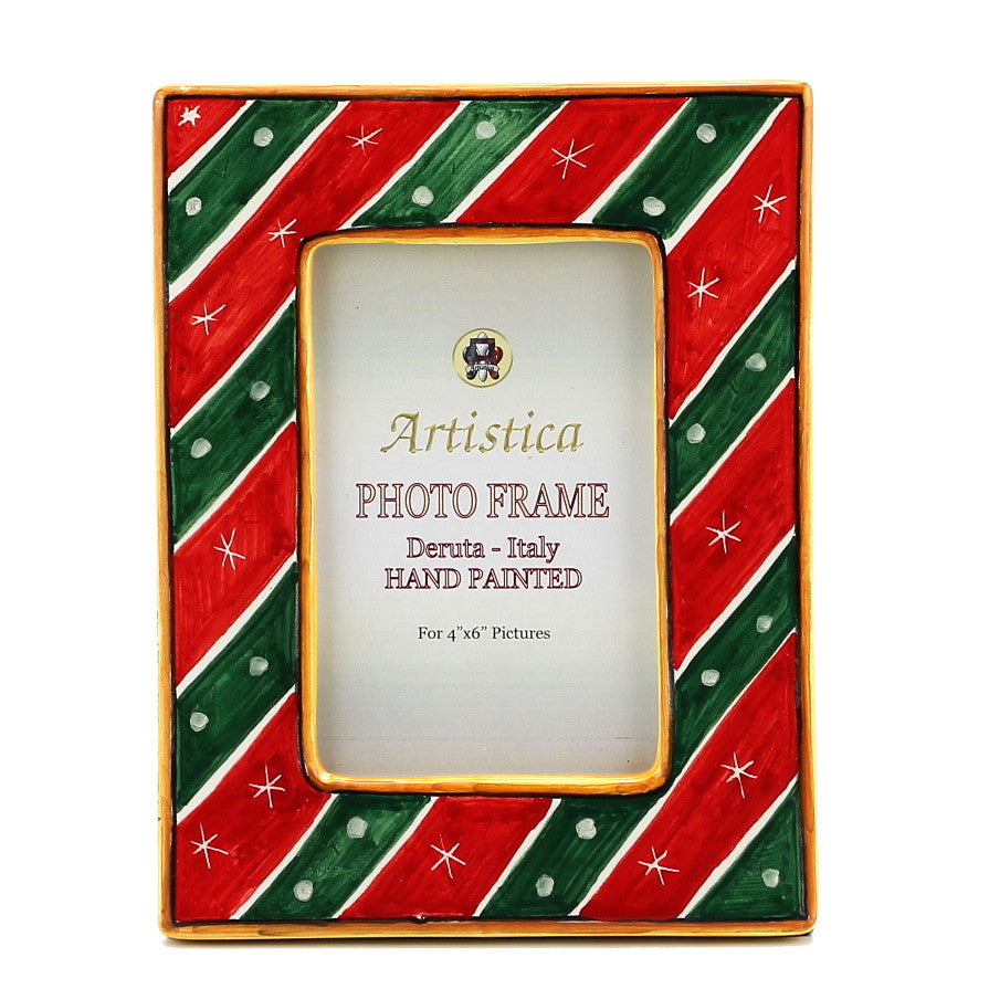 PHOTO FRAME: Deruta Christmas Holidays (For 5&quot;x7&quot; Picture) - artisticaitalian.com