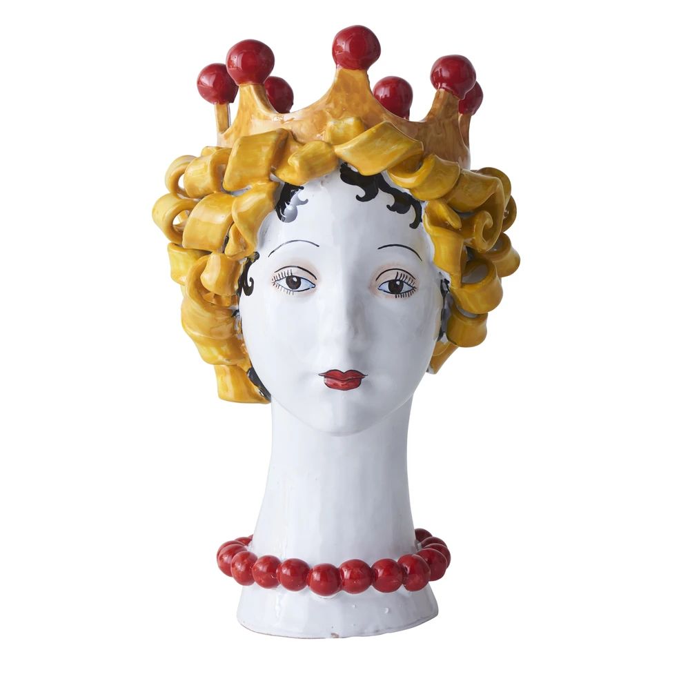 DONATELLO HEADS: Ceramic Head Vase - Pasta Decor - artisticaitalian.com