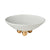 ABIGAILS - CATALINA Round Centerpiece Bowl Matte White with Gold Feet - artisticaitalian.com