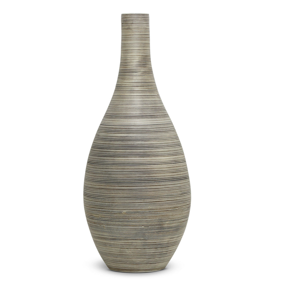 SABBIA TOSCANA: Very Tall Shaped Narrow Neck Vase - artisticaitalian.com