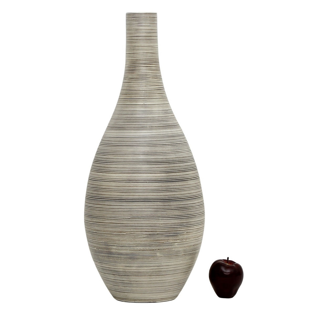 SABBIA TOSCANA: Very Tall Shaped Narrow Neck Vase - artisticaitalian.com