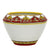 DERUTA BELLA: Cachepot/Centerpiece - Red, Gold, White Design - (Premium Masterpiece by Francesca Niccacci) - artisticaitalian.com