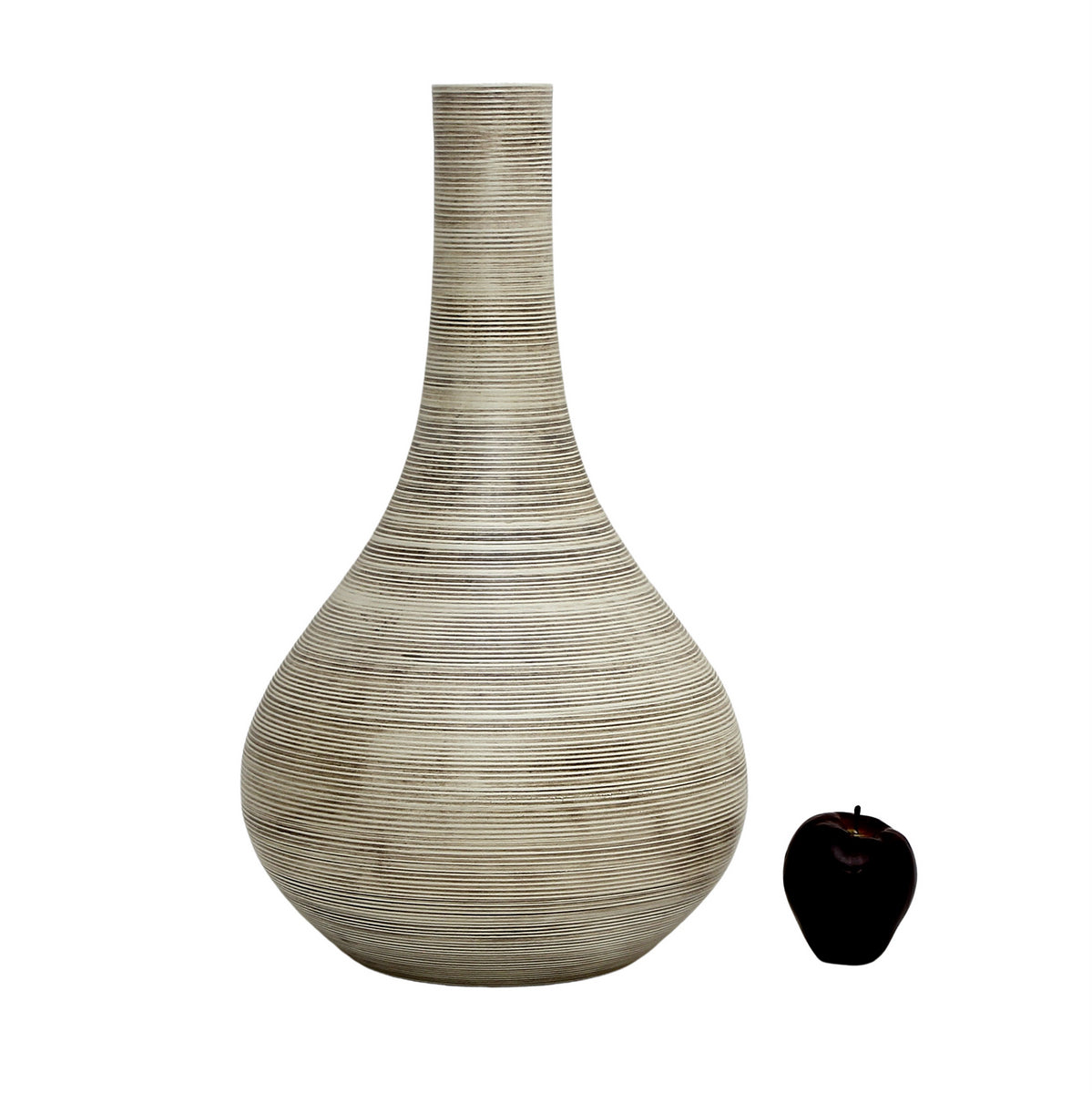 SABBIA TOSCANA: Shaped Big Belly & Narrow Neck Vase - artisticaitalian.com