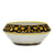 DERUTA BELLA: Fruit Bowl Centerpiece - Black & Gold Design - (Premium Masterpiece by Francesca Niccacci) - artisticaitalian.com