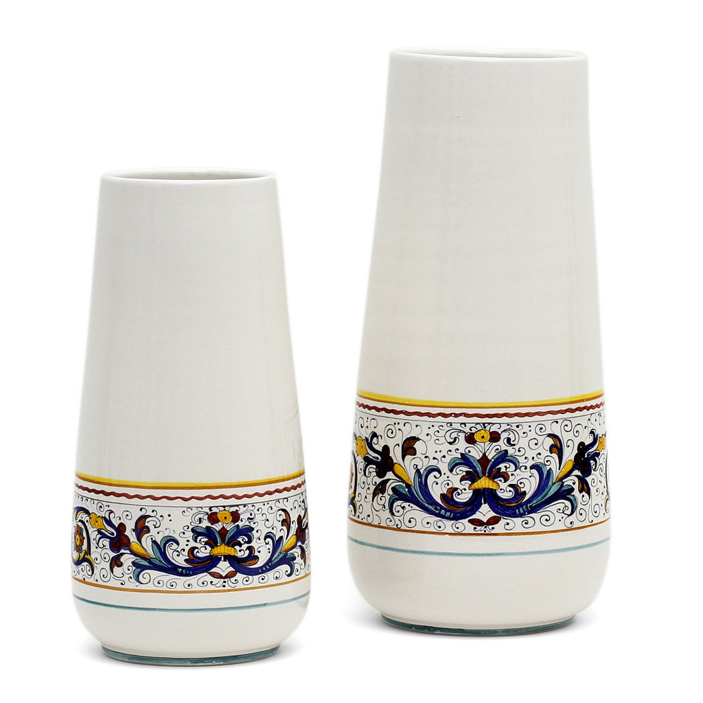 DERUTA BELLA CONICA: Bundle Large+Small Conic Vases - RICCO DERUTA Design - artisticaitalian.com