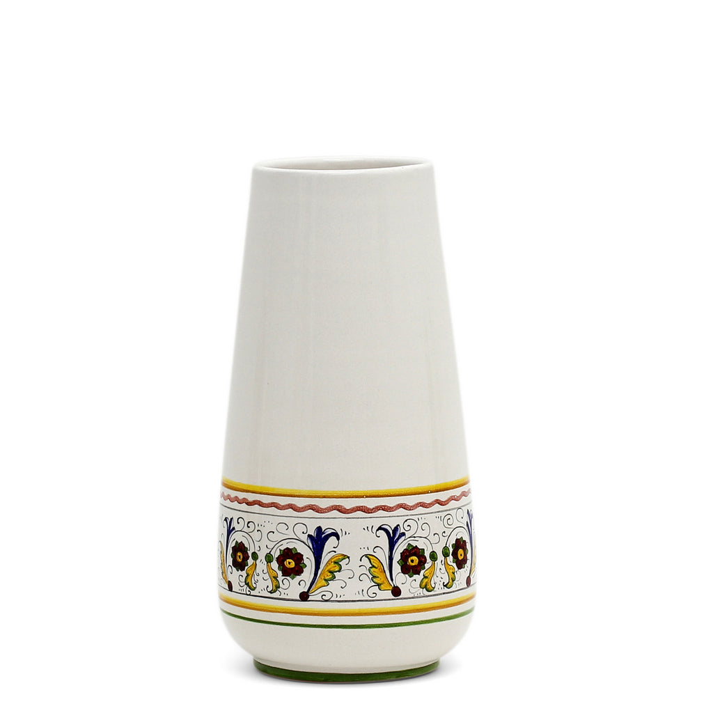 DERUTA BELLA CONICA: Small Conic Vase - PERUGINO Design - artisticaitalian.com