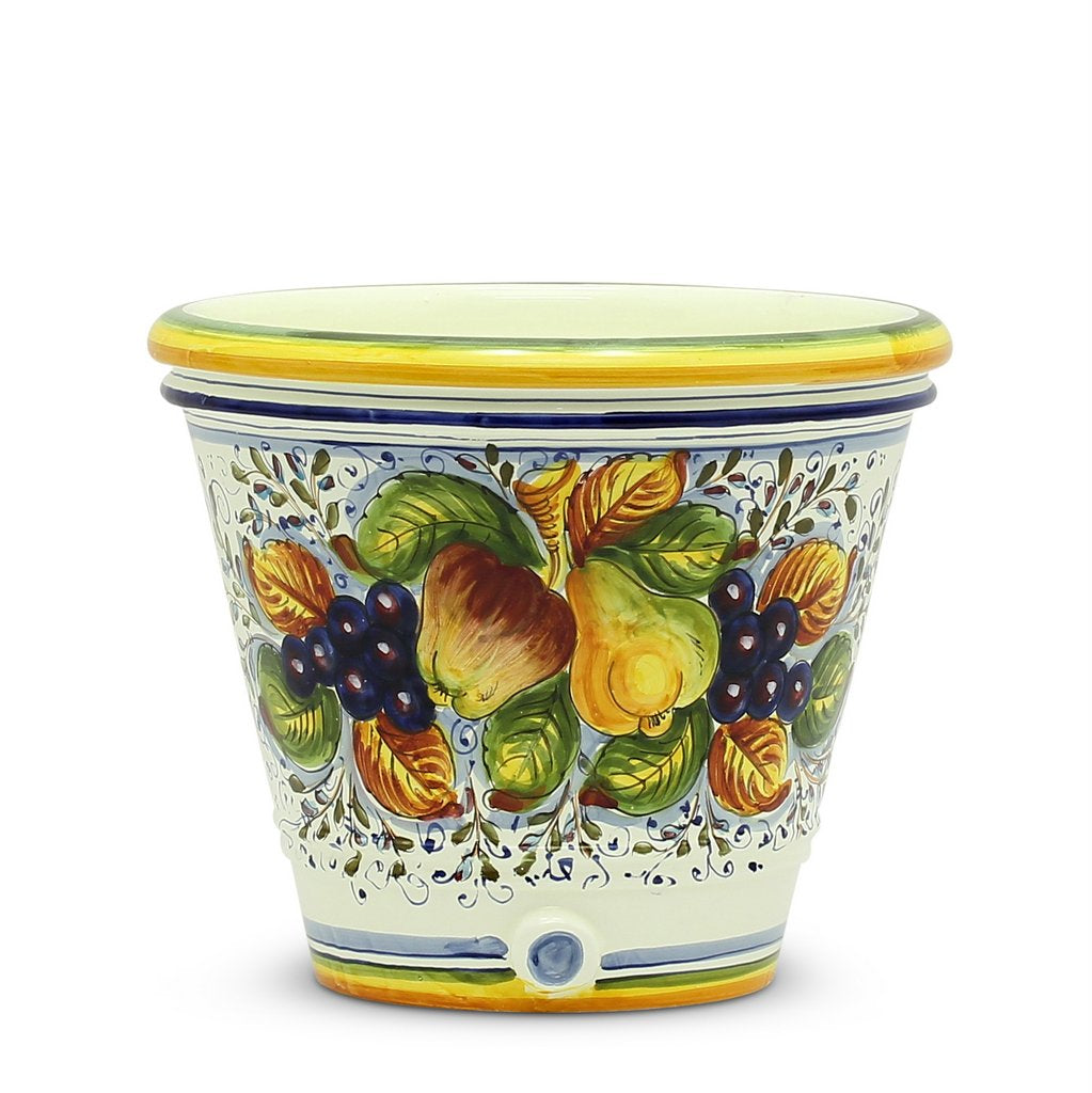 FRUTTA: Round cachepot (Small) - artisticaitalian.com